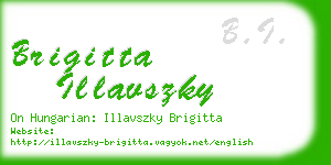 brigitta illavszky business card